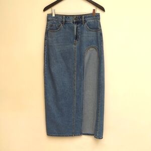 Dramatic Denim Skirt
